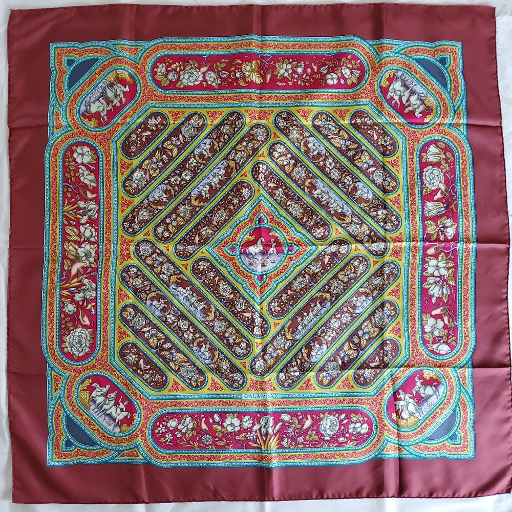 Hermes Qalamdan Silk Scarf 35×35